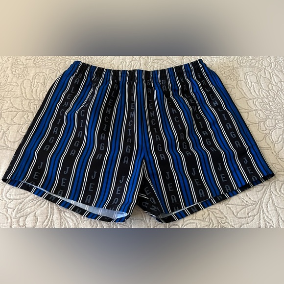 Balenciaga Mens Logo Striped Pull On Swim Trunks XS $495 - Picture 6 of 13